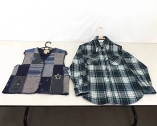 Vintage Woolrich Womens Flannel Shirt and Vest in EXCELLENT Condition