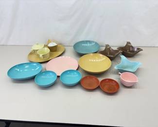 Lot of Vintage Mid Century Melmac Dishes