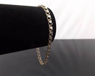.925 Sterling Silver Heart Bracelet