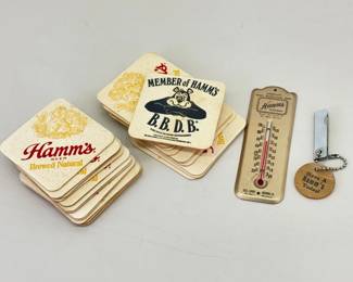 Lot of Vintage Hamms Advertising Accouterments