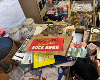 Holachers Bock Beer cardboard display