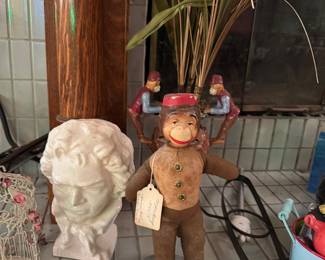 Antique monkey bellhop style