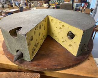Large cheese with mice