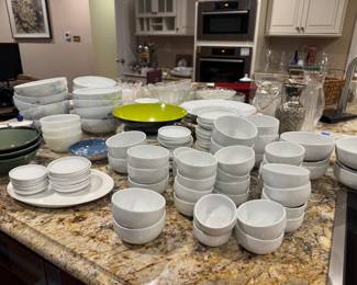 Huge Collection of Kitchen Dishes, Bowls & Accessories