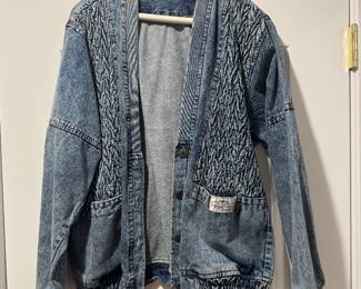 Women's Vintage Regina Porter Denim Cardigan Jacket Size M