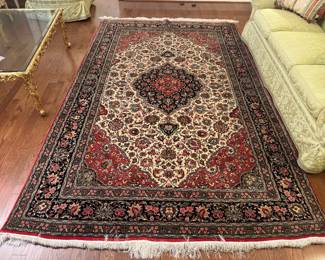 Hand-Knotted Persian Silk & Wool Bijar Rug ( 79"W x 124"L)