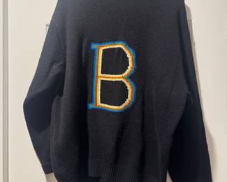 Women's Vintage United Colors of Benetton Wool "B" Sweater Size M