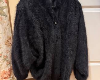 Women's Tulip Angora Cardigan Jacket Size M