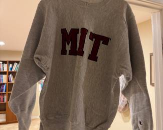 Champion "MIT"  Heather Grey Sweatshirt Size L