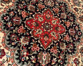 Hand-Knotted Persian Silk & Wool Bijar Rug ( 79"W x 124"L)