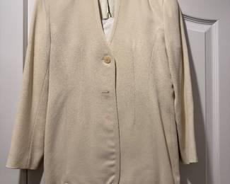 Women's Vintage Barney's New York V-Neck Blazer with Skirt Size 6 