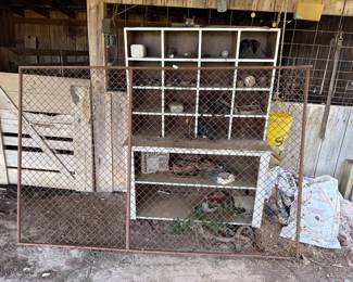 FENCE PIECE AND CABINET
