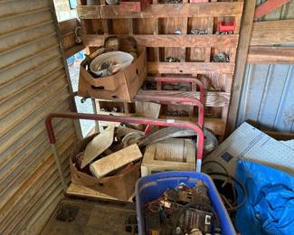  ROLLING METAL CART & CONTENTS
