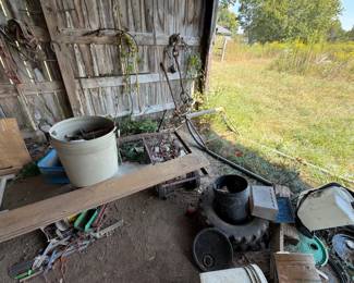 CART & CONTENTS OF WALL