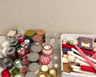 ld Assorted Candles and Holders Collection