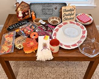 h Large Thanksgiving Fall Decor Lot