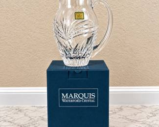 hk Marquis by Waterford Crystal Calais Pitcher 8.5