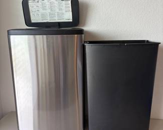 lk 47L12.4 Gallon Stainless Steel Trash Can with Insert
