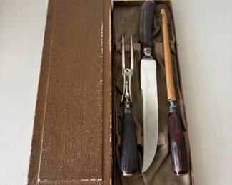 lk Meriden Cutlery Co. Stainless Steel 3Piece Meat Carving Set
