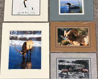 ar Rick Jackson, Benjamin Chee Chee Luke Raffin 5 Matted Works