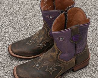c Dan Post Cowgirl Certified Leather Western Boots Womens Size 10M