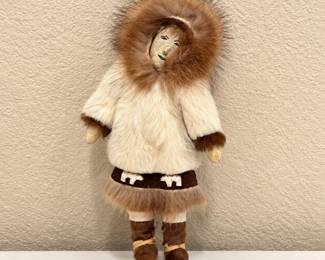 ld Handmade Alaskan Eskimo Doll, 12 Inches Tall