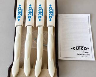 hk Set of 4 Cutco Knives with Wall Holder