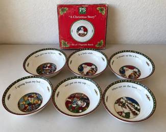 h Portmeirion Studios A Christmas Story Set of Six Bowls