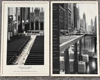 ar Pair of Scott Mutter Surrational Images Framed Photographic Art Prints One Signed