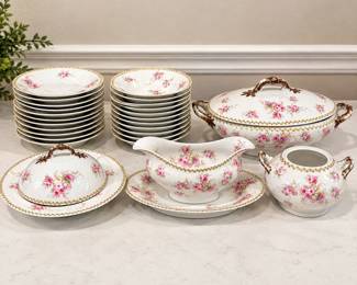 hk Elite Works Decorative Limoges Dinnerware Set, France