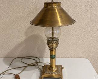 hd Vintage Orient Express ParisIstanbul Brass BouillotteStyle Table Lamp