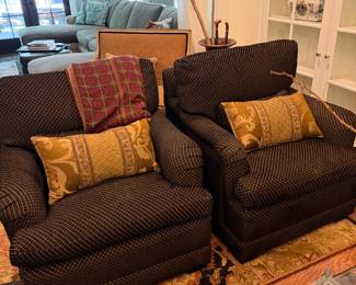 PAIR OF CLUB CHAIRS