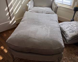 SUEDE CHAISE LOUNGE