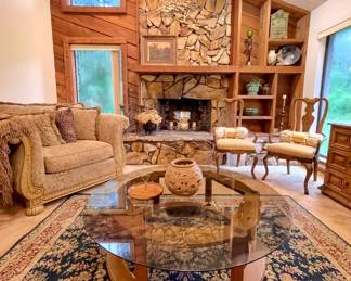 Hidden Estate Sale Gathering Room filled with Mid Century furnishings & decor