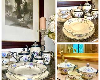Vintage Bavaria Roslau China set  Handpainted