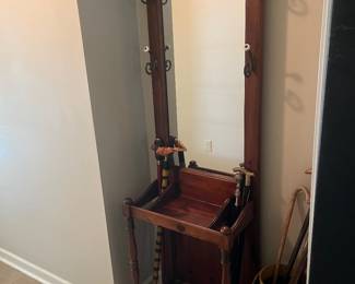 Hall tree, walking sticks 