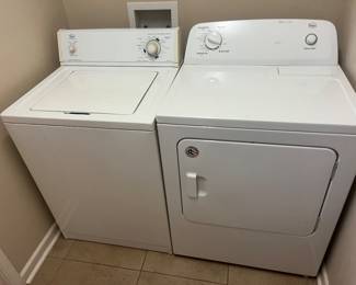 Washer, electric dryer 