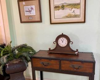 this small buffet/ sofa table has to matching end tables