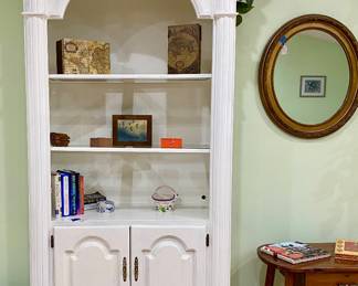 two free standing bookshelves/display units, sold separately