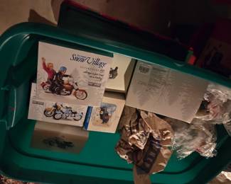 Dept. 56 Harley Davidson snow village