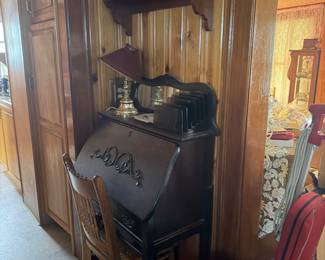 Oak writing desk