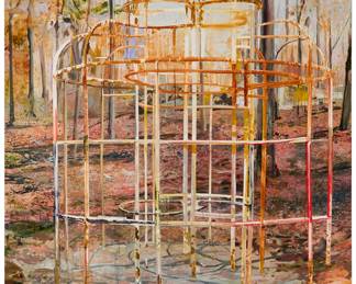 2277 Tom McGrath (b. 1978) "Monkey Bars," 2006 Oil on panel Appears unsigned; titled and dated by repute 109 x 81 in. Estimate: $10,000 - $15,000
