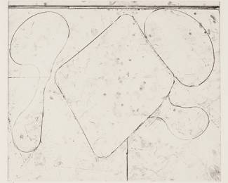 2260 Richard Diebenkorn (1922-1993) "Card Game," 1981 Softground etching on wove paper Edition: 4/35 (there were also 11 artist's proofs) Initialed, dated, and numbered in pencil in the lower margin: RD81; Nancy Anello, prntr., together with Crown Point Press, Oakland, CA, pub., with each of their blindstamps in the lower right margin corner Plate: 11 x 13 in.; Sheet: 21 3/4 x 30 5/8 in. Estimate: $1,000 - $2,000