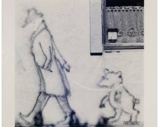 2351 Ralf Kaspers (b. 1957) Man walking dog, 2002 C-print in colors on paper face mounted to acrylic, as issued Edition: 1/7 Signed in ink in the lower right of the image: Ralph Kaspers; signed again, dated "20/03/2002," numbered, and inscribed "Düsseldorf," in ink, all on the artist's label affixed verso Image: 58 1/4 x 58 1/4 in.; Sheet: 70 1/4 x 70 1/4 in. Estimate: $1,500 - $2,000