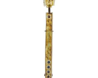2109 Marlene Rose (b. 1967) Pillar Buddha, 2008 Sand-cast glass on steel base With etched signature and date to head verso: Marlene Rose Height overall 5 ft. 4 1/2 in., width 9 in., depth 9 in. Estimate: $4,000 - $6,000