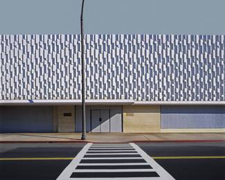 2171 Ed Freeman (b. 1942) "Shopping Mall, Bellflower, California," printed in 2026 Archival pigment print on Arches 88 archival paper Edition: 1/9 Signed and numbered in pencil in the lower margins: Ed Freeman; signed, numbered, and dated in pencil verso prior to mounting; titled by the artist Image/Sheet: 40 x 32 in.; Mount: 42 x 34 in. Estimate: $3,000 - $5,000