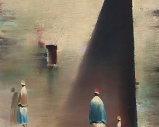 2290 Robert Watson (1923-2004) "Old Wall," 1986 Oil on canvas Signed and dated lower right: R. Watson 86; signed again and titled on the stretcher 16 x 12 in. Estimate: $600 - $800