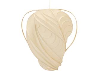 2165 William Leslie (active 20th/21st Century) "Lanterna" light sculpture Laminated paper and wood, electrified Unmarked Height 45 in., width 42 in., depth 24 in., approximately Estimate: $2,000 - $3,000