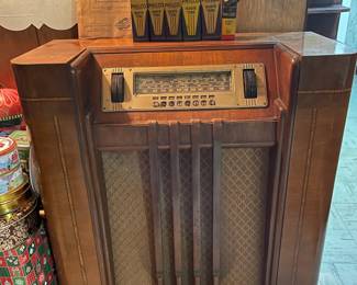 Philco standing radio 1940's