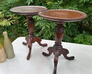 Pair of Diminutive Queen Anne Stands